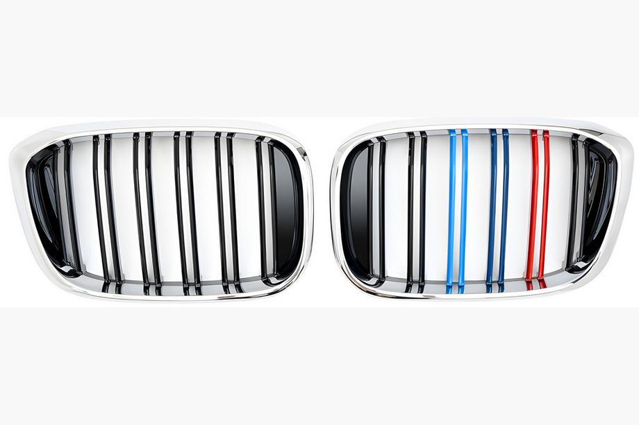 BMW X4 G02 2018- Kidney Grilles M-Look (2018-2021, M-Color with Chrome Trim) Photo 2