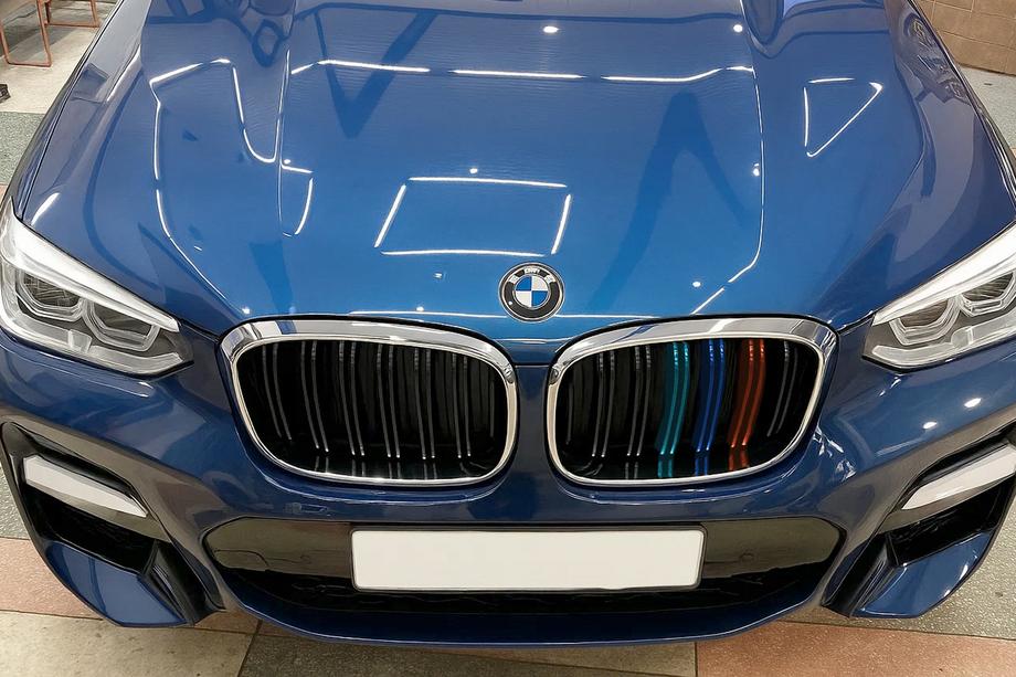 BMW X4 G02 2018- Kidney Grilles M-Look (2018-2021, M-Color with Chrome Trim) Photo 1