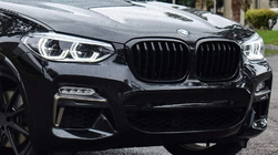 BMW X3 G01 2018- Kidney Grilles 1 Bar (2018-2021, Gloss Black) photo 4