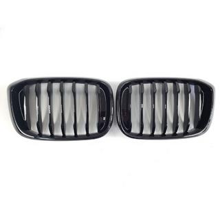 Kidney Grilles 1 Bar (2018-2021, Gloss Black) BMW X3 G01 2018- photo 2