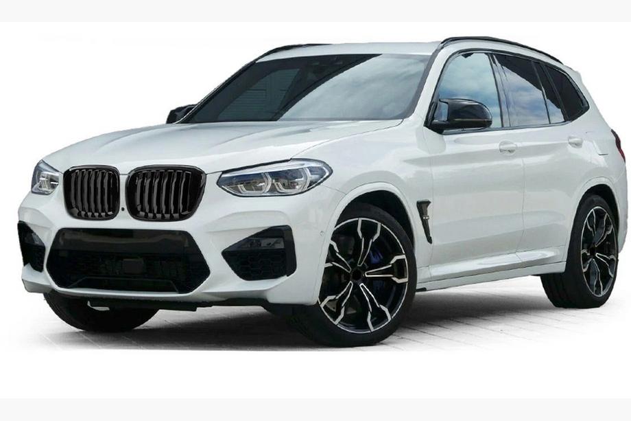 BMW X3 G01 2018- Kidney Grilles 1 Bar (2018-2021, Gloss Black) Image