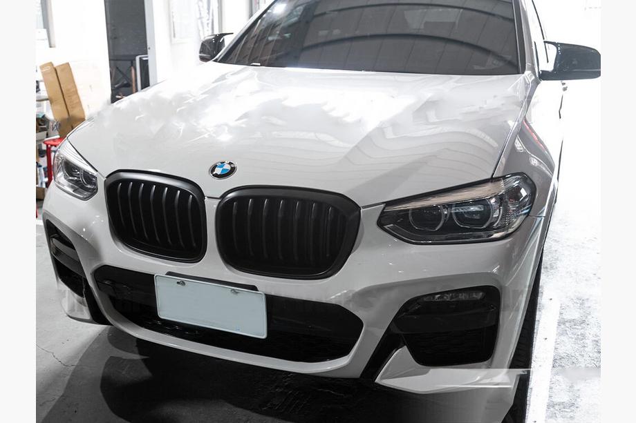 BMW X3 G01 2018- Kidney Grilles 1 Bar (2018-2021, Matte Black) Image