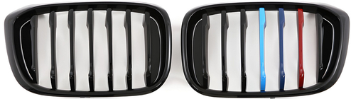 BMW X3 G01 2018- Kidney Grilles 1 Bar (2018-2021, M-Color) photo 2