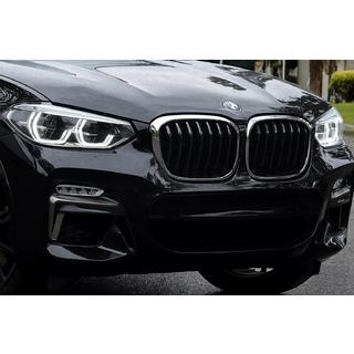 Kidney Grilles 1 Bar (2018-2021, Gloss Black with Chrome Trim) BMW X3 G01 2018- photo 1