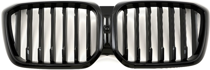 BMW X3 G01 2018- Kidney Grilles 1 Bar (2021+, Gloss Black) photo 2