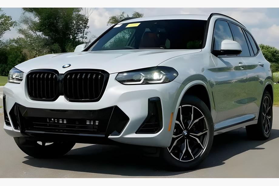 BMW X3 G01 2018- Kidney Grilles 1 Bar (2021+, Gloss Black) Image