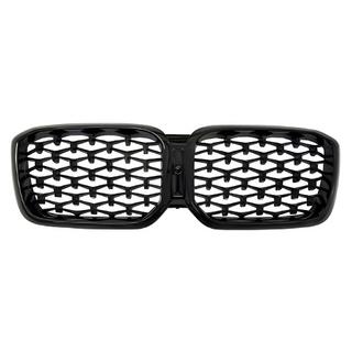 Diamond Black Kidney Grilles (2021+, black surround) BMW X3 G01 2018- photo 2