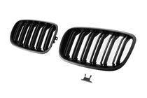 BMW X5 E70 2007-2013 Kidneys M-Look (black matte) photo 4