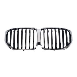 Kidney Grilles 1 Bar (2019-2022, Gloss Black with Chrome Trim) BMW X5 G05 2019–2026 photo 2