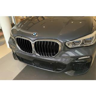 Kidney Grilles 1 Bar (2019-2022, Gloss Black with Chrome Trim) BMW X5 G05 2019–2026 photo 1