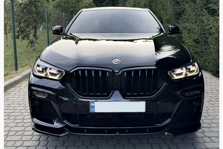 BMW X6 G06 2019–2027 Kidney Grilles 1 Bar (2019-2022, Gloss Black) Image