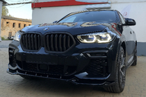 BMW X6 G06 2019–2027 Kidney Grilles 1 Bar (2019-2022, Matte Black) photo 3