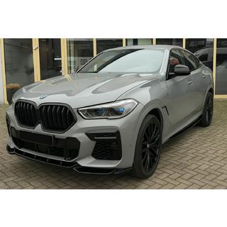 Kidney Grilles 1 Bar (2019-2022, Matte Black) BMW X6 G06 2019–2027 photo 1