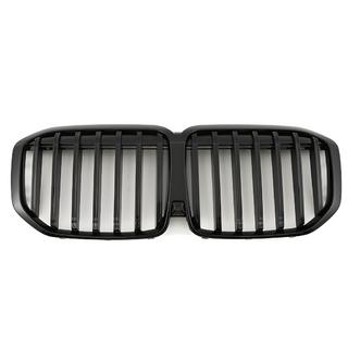 Kidney Grilles 1 Bar (2023+, Gloss Black) BMW X7 G07 2019- photo 2