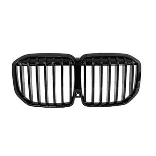 Kidney Grilles 1 Bar (2023+, Gloss Black) BMW X7 G07 2019- photo 2