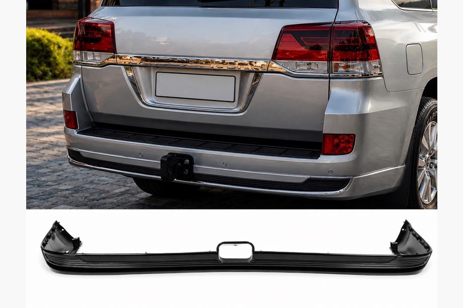 Toyota Land Cruiser 200 2007-2021 Rear valance without chrome 2016↗ (Executive 2019/2021, for towbar) White Image