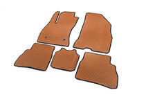 Fiat Doblo II 2010-2022 EVA Floor Mats (Orange) photo 1
