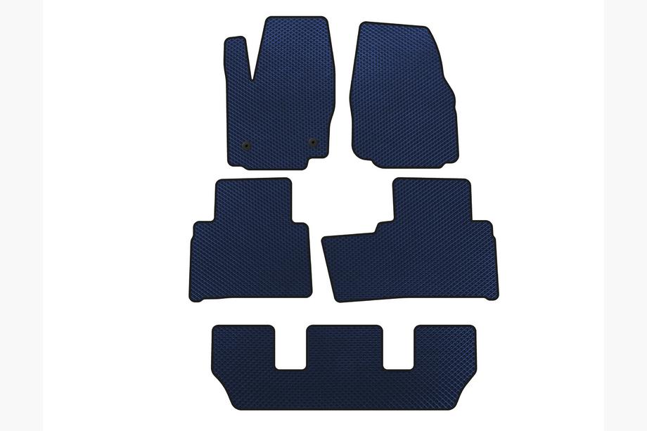 Ford Galaxy 2007-2015 EVA Floor Mats (3 Rows, Blue) Image