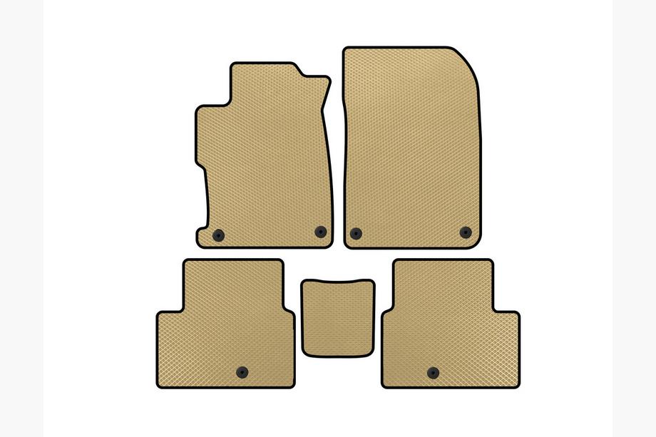 Acura ILX 2012-2022 EVA Floor Mats (2012-2015, Beige) Image