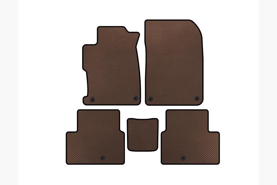 Acura ILX 2012-2022 EVA Floor Mats (2012-2015, Brown) Image