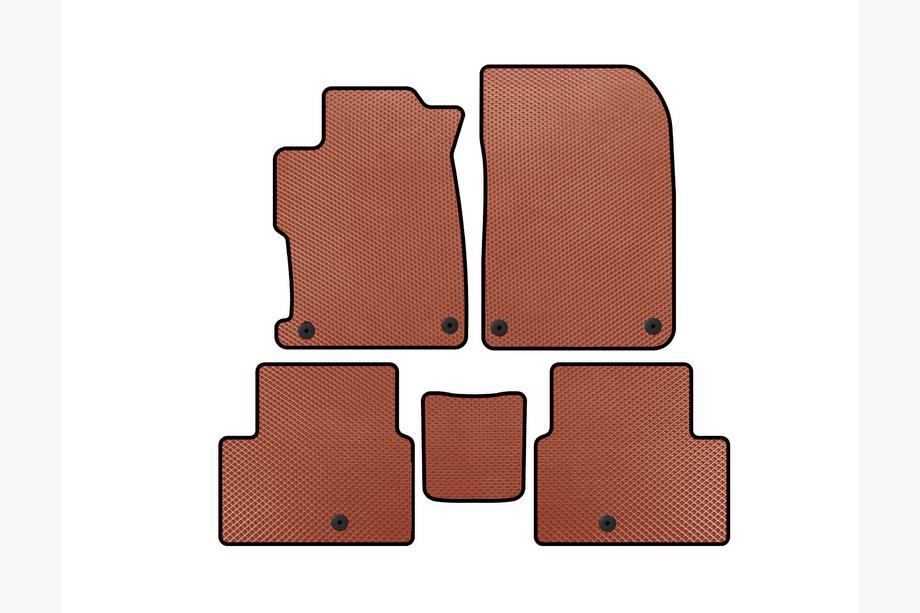 Acura ILX 2012-2022 EVA Floor Mats (2012-2015, Orange) Image