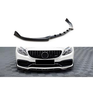 Front Lip DPT (2017-2020, Gloss Black) Mercedes C-сlass W205 2014-2021 photo 1