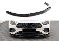 Mercedes E-class W213 2016-2023 Front Lip Spoiler DPT (for AMG-Line, 2020-2023, Gloss Black) photo 1