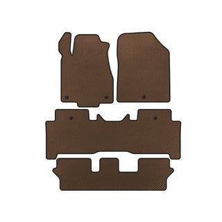 EVA Floor Mats (3 Rows, Brown) Acura MDX 2007-2013