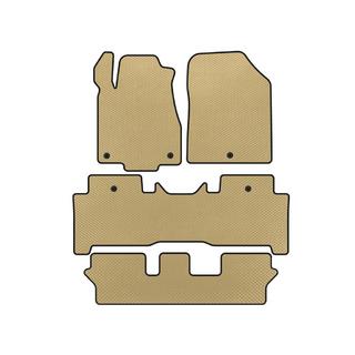 EVA Floor Mats (3 Rows, Beige) Acura MDX 2007-2013