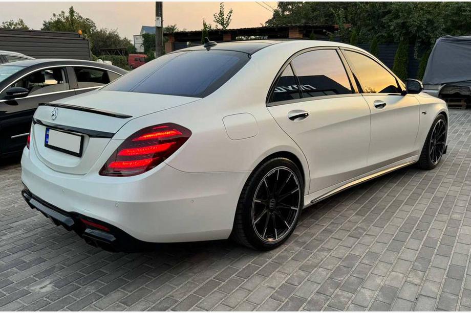 Mercedes S-class W222 2013-2022 Rear Diffuser BRB (primed, 2018+) Image