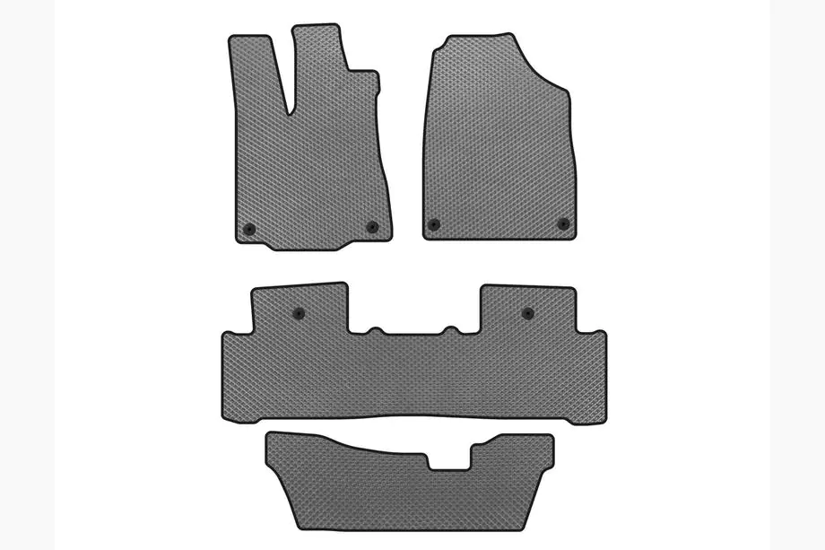 Acura MDX 2013-2020 EVA Floor Mats (3 Rows, Gray) Image