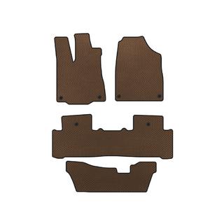 EVA Floor Mats (3 Rows, Brown)