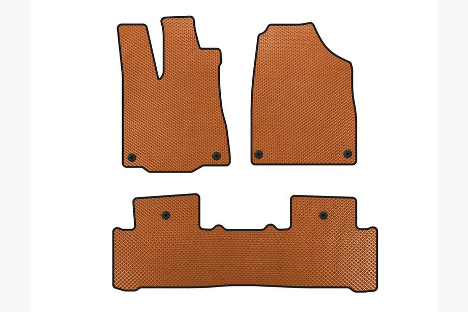Acura MDX 2013-2020 EVA Floor Mats (2 Rows, Orange) Image