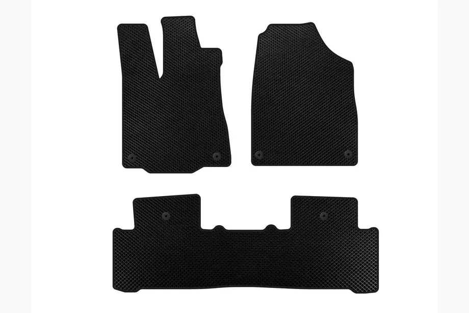 Acura MDX 2013-2020 EVA Floor Mats (2 Rows, Black) Image