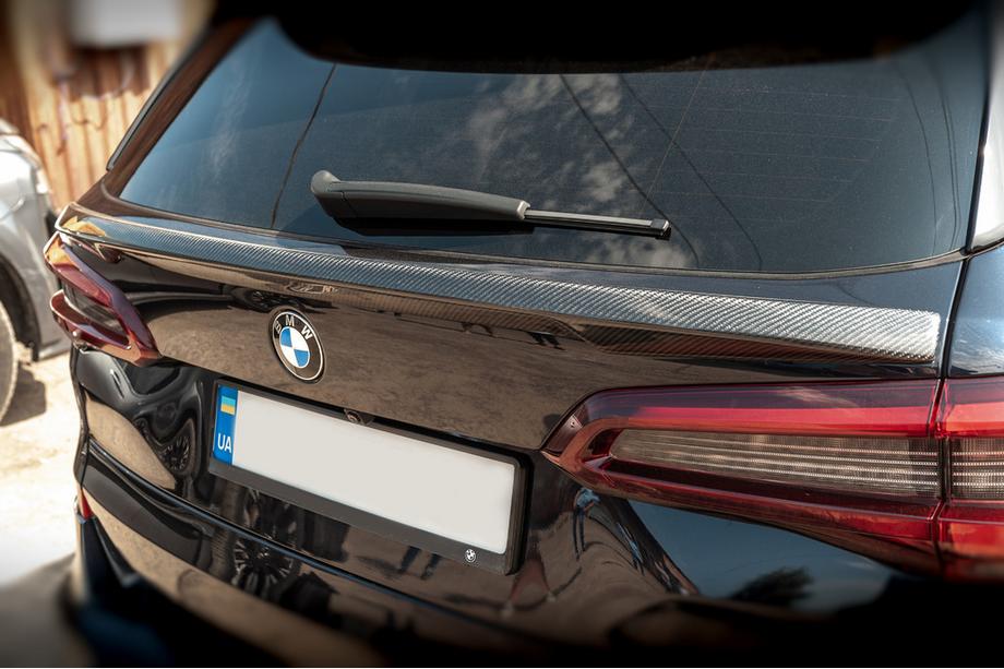 BMW X5 G05 2019–2026 Front Lip Spoiler V1 (Real Carbon) Photo 1