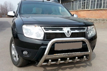 Dacia Duster 2008-2018 Bull Bar with Inscription WT004 (Stainless Steel) photo 5