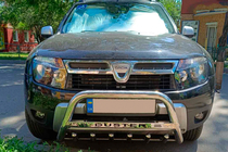 Dacia Duster 2008-2018 Bull Bar with Inscription WT004 (Stainless Steel) photo 4