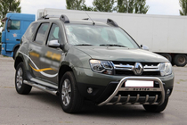 Dacia Duster 2008-2018 Bull Bar with Inscription WT004 (Stainless Steel) photo 2