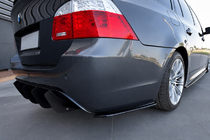 BMW 5 Series E60/E61 2003-2010 Rear Flap Extensions DPT (Gloss Black) photo 2