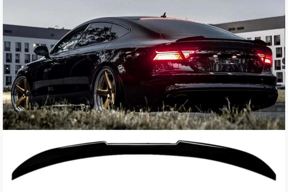 Audi A7 2010-2018 DPT V2 Rear Spoiler (Sedan, Gloss Black) Image