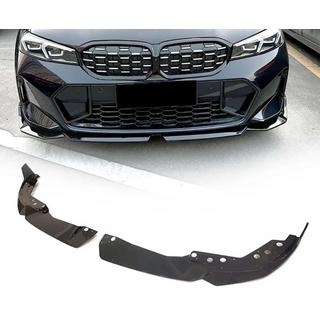 Front Lip Spoiler DPT V-2 (for 2022+, M Technic, Gloss Black) BMW 3 Series G20/G21 2018- photo 1