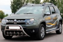 Dacia Duster 2008-2018 Side tubes with inserts (2 pcs, stainless steel) photo 2
