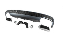 Audi A6 C7 2011-2017 Rear diffuser with exhaust tips DPT S-Line-style (2011-2014) photo 3