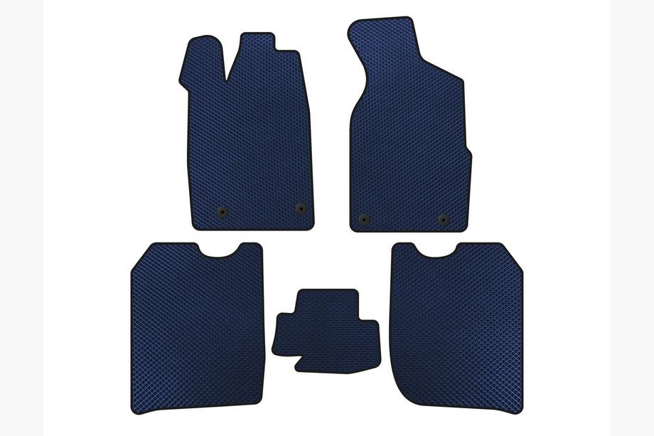 Audi 100 C3 1988-1991 EVA floor mats (1982-1988, Sedan, Blue) Image