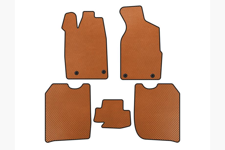 Audi 100 C3 1988-1991 EVA floor mats (1982-1988, Sedan, Orange) Image