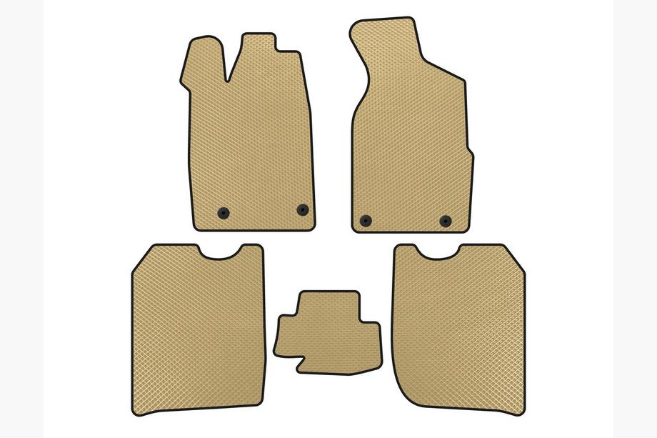 Audi 100 C3 1988-1991 EVA floor mats (1982-1988, Sedan, Beige) Image