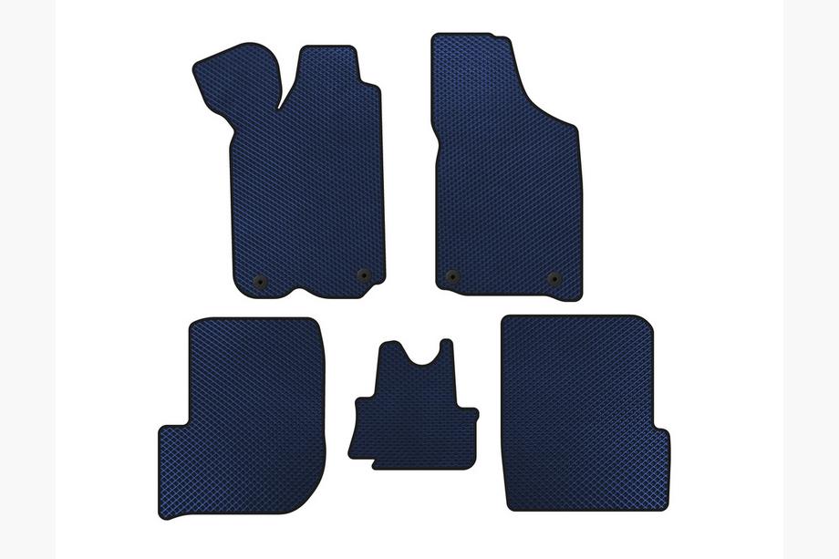 Audi 100 C3 1988-1991 EVA Floor Mats (1982-1991, Avant, Blue) Image