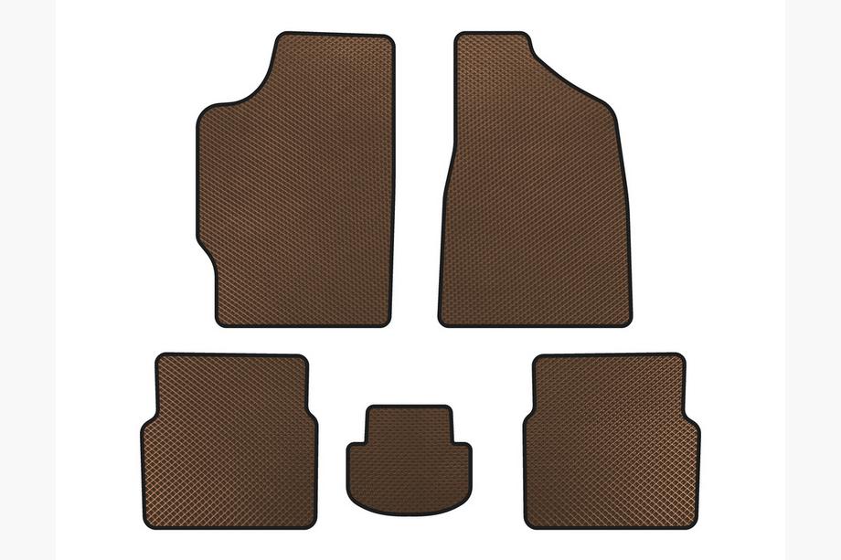 Audi 80 1978-1986 EVA floor mats (Sedan, Brown) Image
