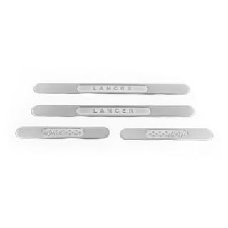 Door Sill Covers (Slim Model, 4 pcs, Stainless Steel) photo 2