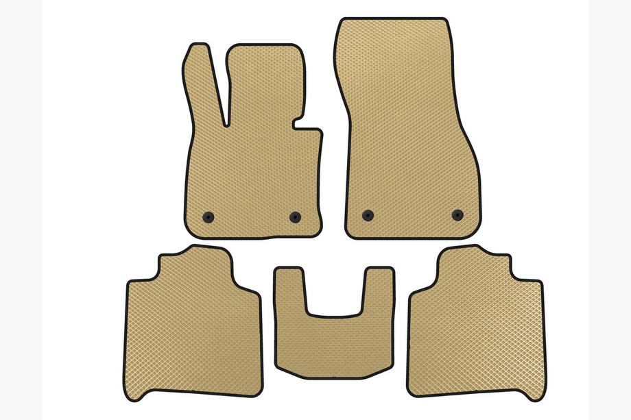 BMW 2 Series Active Tourer F45/F46 2014-2021 EVA Floor Mats (For F46, 2 Rows, Beige) Image